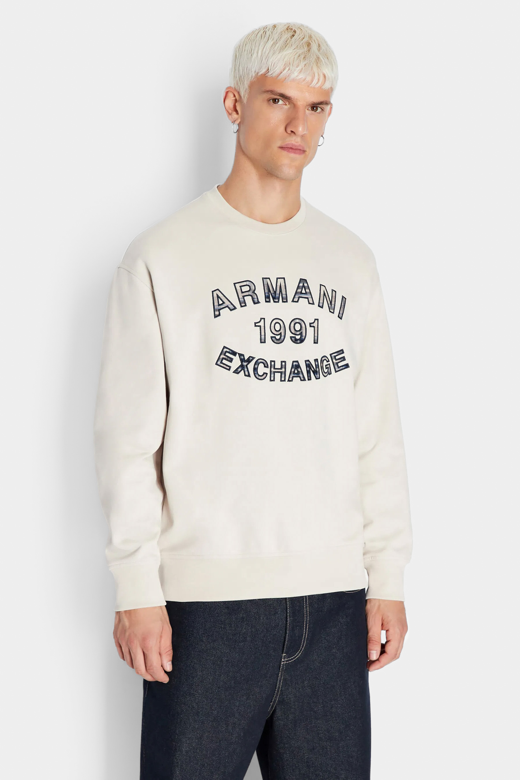 Бежевый свитшот Armani Exchange